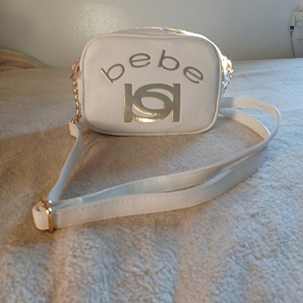 Bebe White Crossbody Purse